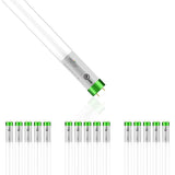 Hybrid T8 4ft LED Tube/Bulb - Glass 18W 2400 Lumens 6500K Frosted, Single End/Double End Power - Ballast Compatible or Bypass (Check Compatibility List)