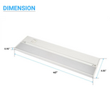 Under Cabinet LED Lighting, Dimmable, CRI90, White Finished, Direct Plug-in, Linkable, Color Changeable (3000K/4000K/5000K) Under Counter Lights for Kitchen, Desk, Workspace
