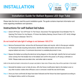 T8 LED Sign Tubes with R17 Base, Work without Ballast, 360 Degree Advertisement Lighting, LED Outdoor Tubes For Double Sided Signs