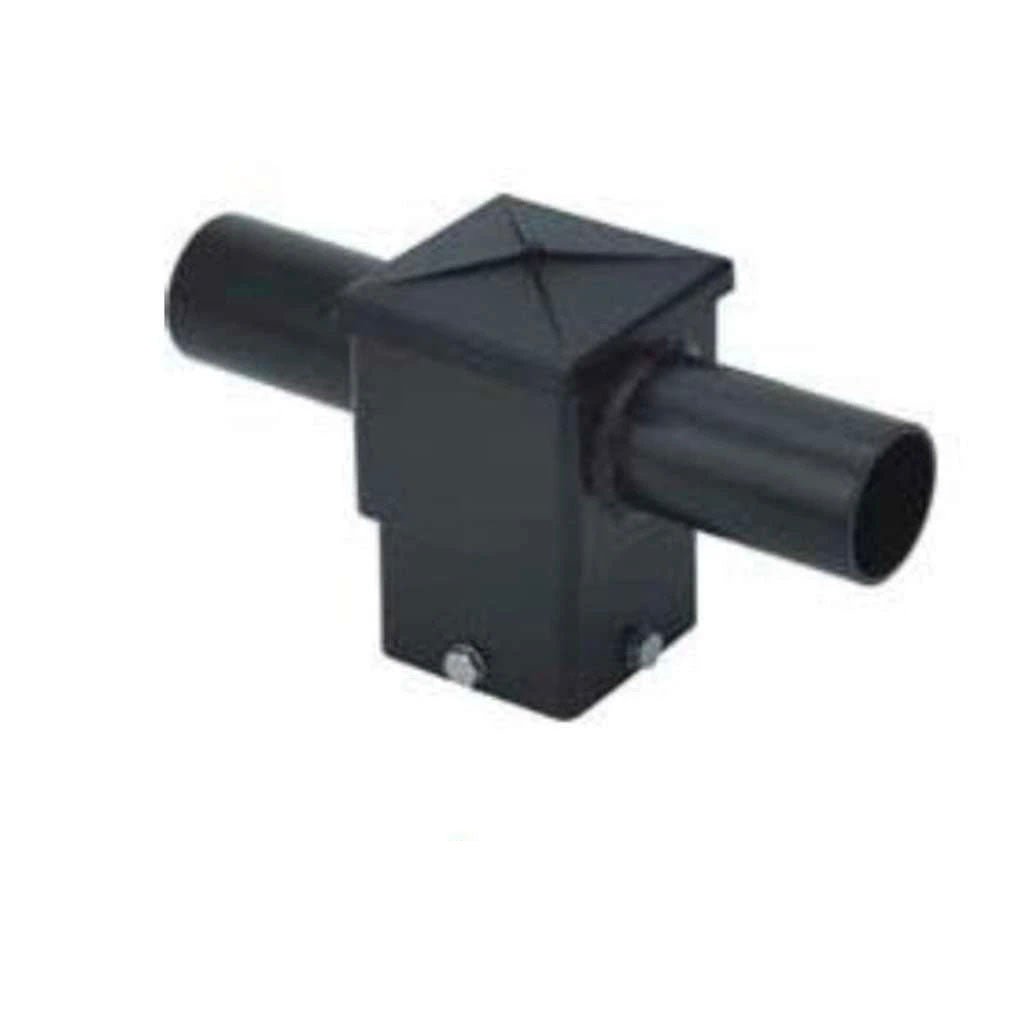Internal tenon adaptor for 5 inch square poles. 2 ARM at 180 degrees