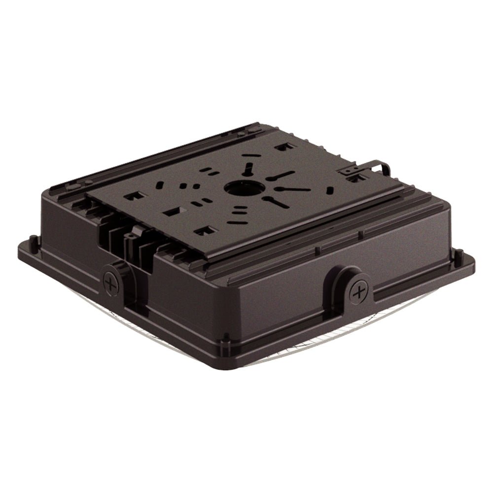 LED Canopy Light 35W 5700K Daylight 4550LM IP65 Waterproof 0-10V Dim 120-277VAC Surface or Pendant Mount, for Gas Stations Outdoor Area Light, Bronze