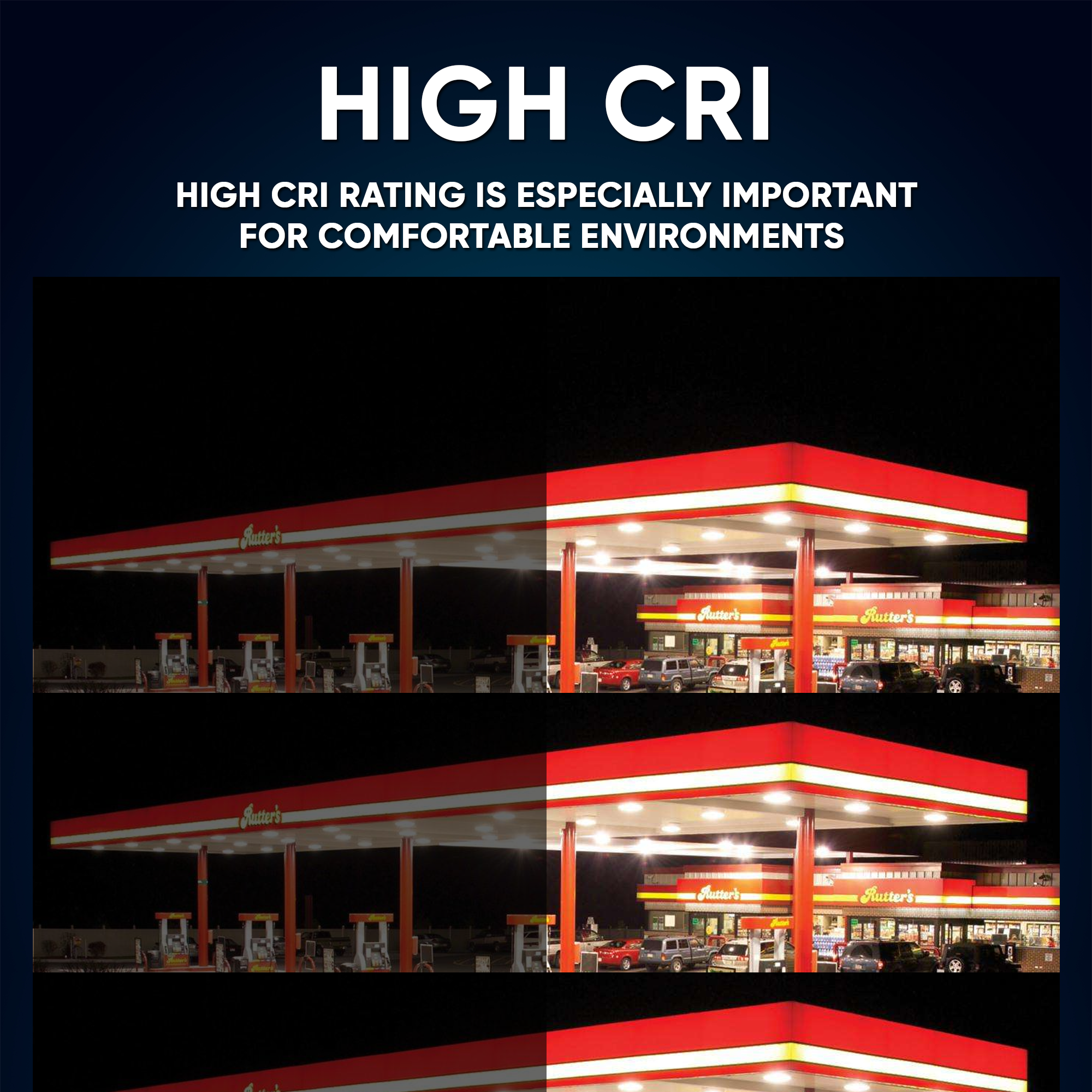 LED Canopy Light 35W 5700K Daylight 4550LM IP65 Waterproof 0-10V Dim 120-277VAC Surface or Pendant Mount, for Gas Stations Outdoor Area Light, Bronze