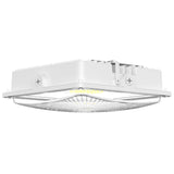 LED Canopy Light 75W 5700K Daylight 9750LM IP65 Waterproof 0-10V Dim 120-277VAC  Surface or Pendant Mount, for Gas Stations Outdoor Area Light, White