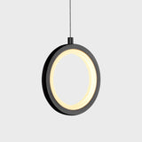 LED Circular Vertical One Ring Pendant Light, 8W, 3000K, 400LM, 120V, Dim: 5.5 x 55 Inch, ETL Listed, Dimmable, Circline Architectural, Hanging Light Fixture