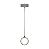 LED Circular Vertical One Ring Pendant Light, 8W, 3000K, 400LM, 120V, Dim: 5.5 x 55 Inch, ETL Listed, Dimmable, Circline Architectural, Hanging Light Fixture