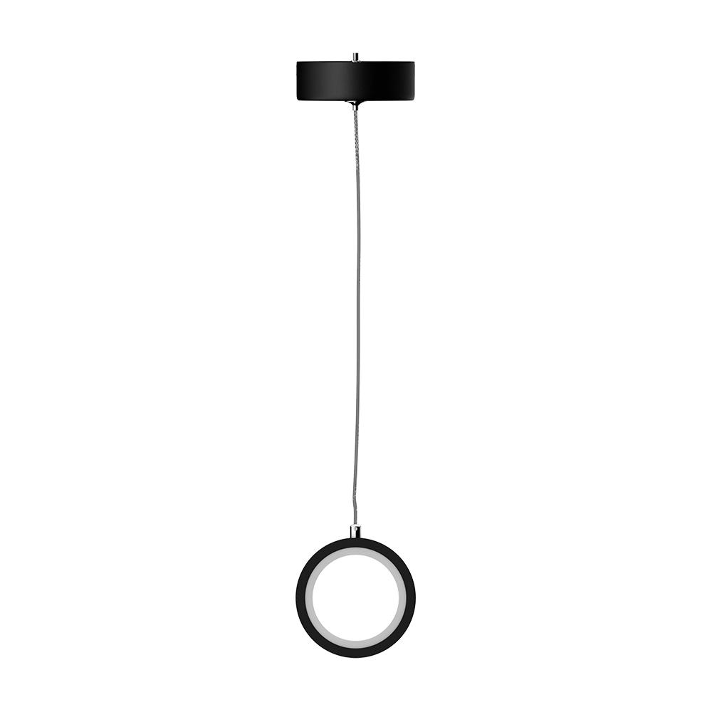 LED Circular Vertical One Ring Pendant Light, 8W, 3000K, 400LM, 120V, Dim: 5.5 x 55 Inch, ETL Listed, Dimmable, Circline Architectural, Hanging Light Fixture