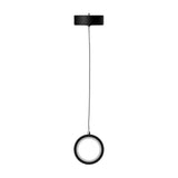 LED Circular Vertical One Ring Pendant Light, 8W, 3000K, 400LM, 120V, Dim: 5.5 x 55 Inch, ETL Listed, Dimmable, Circline Architectural, Hanging Light Fixture