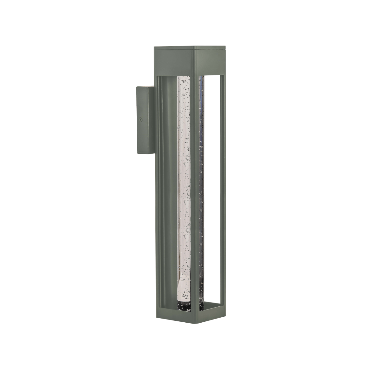 LED Crystal Bubble Glass Tube,  11W 3CCT, Modern Outdoor Wall Sconce - 4.72"L x 4.72"W x 21.65"H