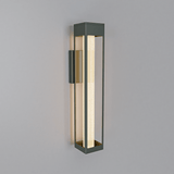 LED Crystal Bubble Glass Tube,  11W 3CCT, Modern Outdoor Wall Sconce - 4.72"L x 4.72"W x 21.65"H