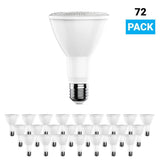 LED Flood Light Bulbs PAR30 Long Neck 12 Watt 3000K 800 Lumens Dimmable 120V E26 Base Damp Location