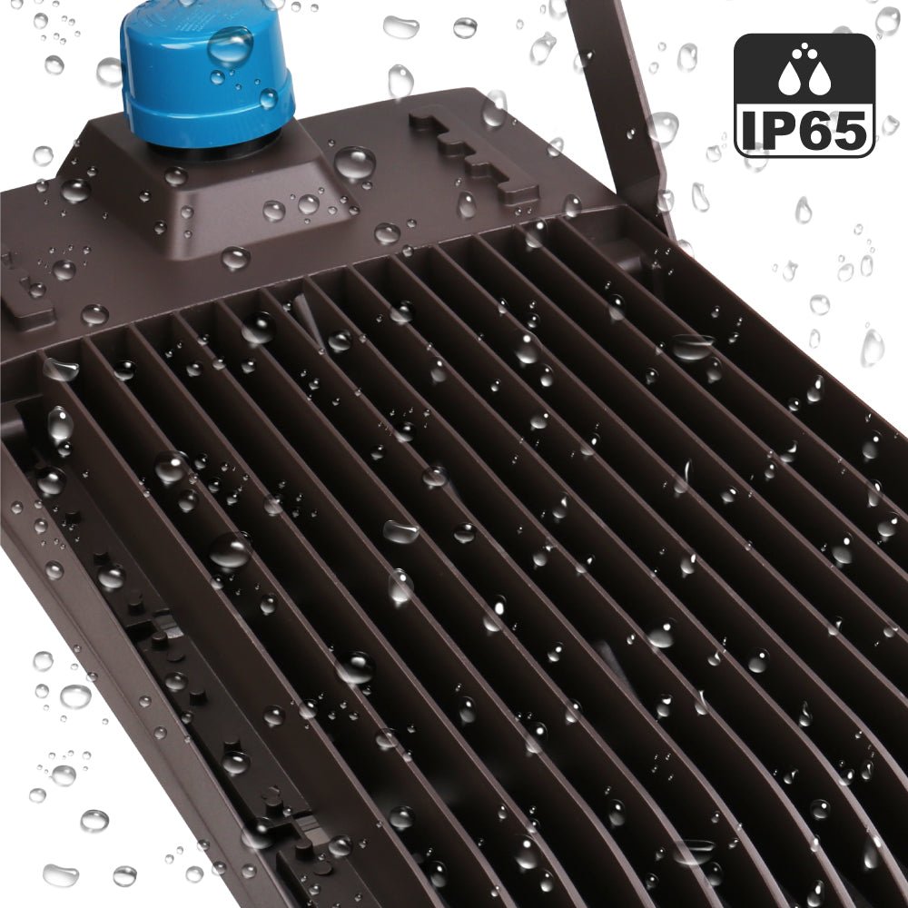 LED Flood Light With Photocell, 450W 5700K, AC100-277V, Stadium Lights, With 20KV Surge Protector, IP65 Waterproof Outside Floodlight Exterior Security Light for Yard, Street, Parking Lot
