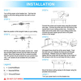 LED Kitchen Island Light Chandelier, 43W, 3000K, 966LM, Dimmable, 5 Years Warranty