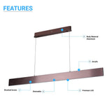 LED Kitchen Island Light Chandelier, 43W, 3000K, 966LM, Dimmable, 5 Years Warranty