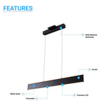 LED Kitchen Island Light Chandelier, 43W, 3000K, 966LM, Dimmable, 5 Years Warranty
