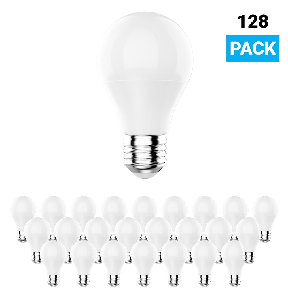 LED Light Bulbs A19 9 Watt 4000K 800 Lumens E26 Base UL Listed Damp Location Non-Dimmable, Standard LED Bulbs