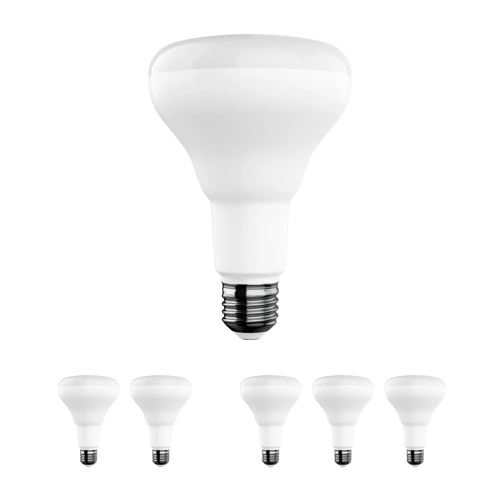 LED Light Bulbs BR30 9 Watt 3000K 650 Lumens 120V Dimmable E26 Base Damp Location LED Indoor Recessed Flood Light