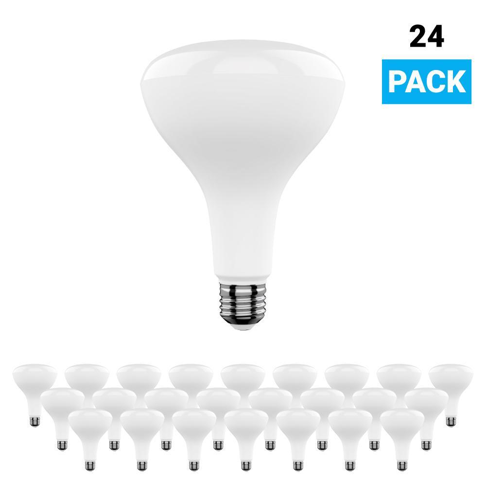 LED Light Bulbs BR40 15.5 Watt 3000K 1100 Lumens 120V Dimmable E26 Base Damp Location LED Indoor Recessed Flood Light