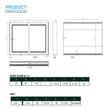 LED Lighted Bathroom Medicine Cabinet with Outlet, Double Sided Mirror, On/Off Switch, ETL, RoHS Listed, 90+ CRI, Surface Mount, Medicine Cabinet with LED Mirror, Benign Style