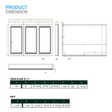 LED Lighted Bathroom Medicine Cabinet with Outlet, Double Sided Mirror, On/Off Switch, Surface Mount, Medicine Cabinet with LED Mirror, CRI 90+, Hector Style