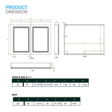 LED Lighted Bathroom Medicine Cabinet with Outlet, Double Sided Mirror, On/Off Switch, Surface Mount, Medicine Cabinet with LED Mirror, CRI 90+, Hector Style