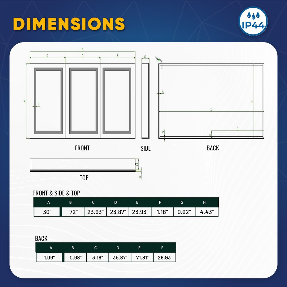 LED Lighted Bathroom Medicine Cabinet with Outlet, Double Sided Mirror, On/Off Switch, Surface Mount, Medicine Cabinet with LED Mirror, CRI 90+, Hector Style