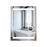 LED Lighted Bathroom Vanity Mirror with Magnifying Mirror, Anti-Fog, Touch Button, CRI 90+,Adjustable Color Temperature & Remembrance Makeup Mirror, Auspice Style