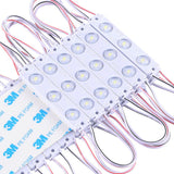 LED Module Lights, Pure White, 3LEDs/Mod, DC12V, 1W, LED Waterproof Decorative Light for Letter Sign Advertising Signs with Tape Adhesive Backside