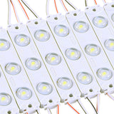 LED Module Lights, Pure White, 3LEDs/Mod, DC12V, 1W, LED Waterproof Decorative Light for Letter Sign Advertising Signs with Tape Adhesive Backside