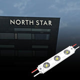 LED Module Lights, Pure White, 3LEDs/Mod, DC12V, 1W, LED Waterproof Decorative Light for Letter Sign Advertising Signs with Tape Adhesive Backside