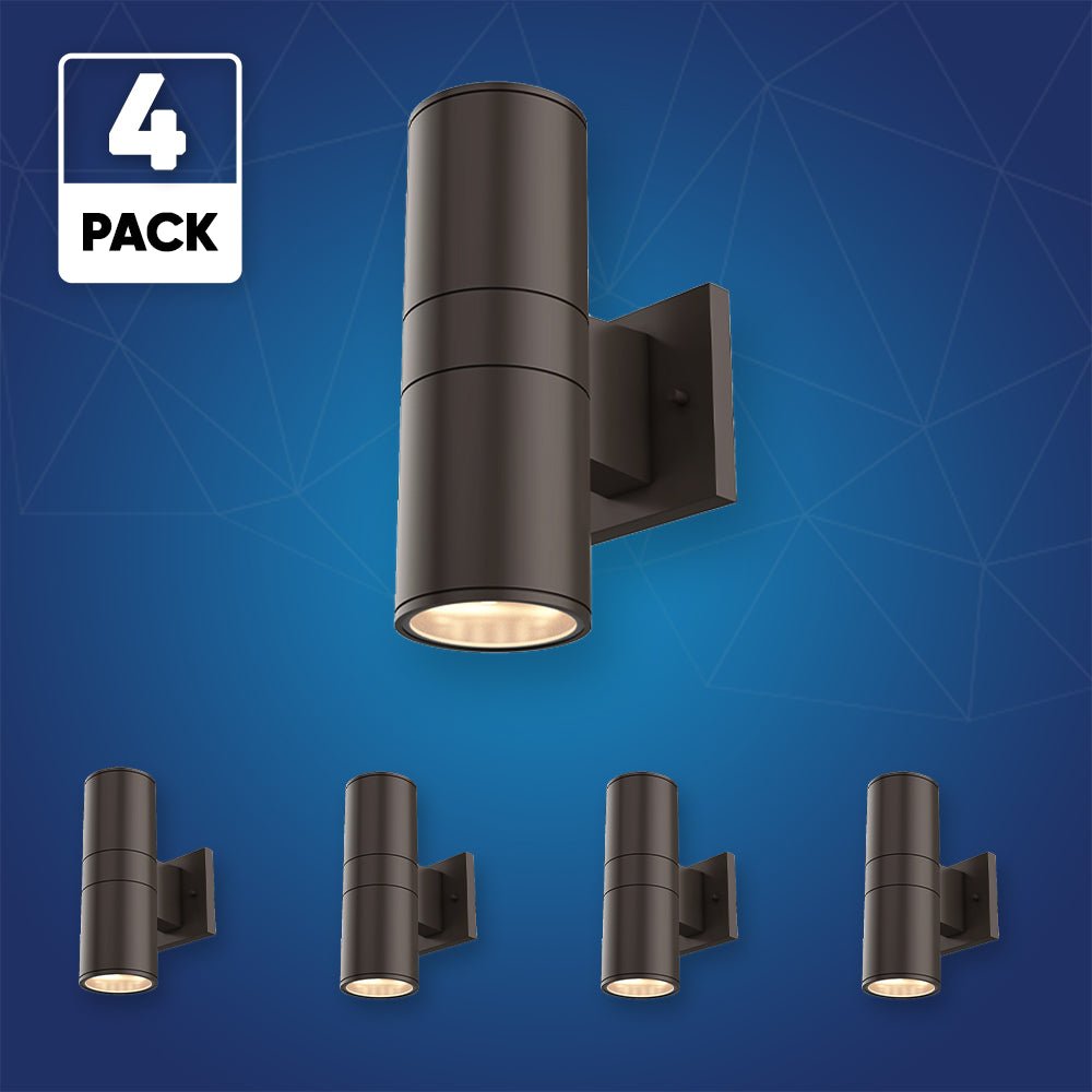 LED up down light, Round type, 36WX2, Double side, AC100-277V, ETL, RGBW, 30 Degree.