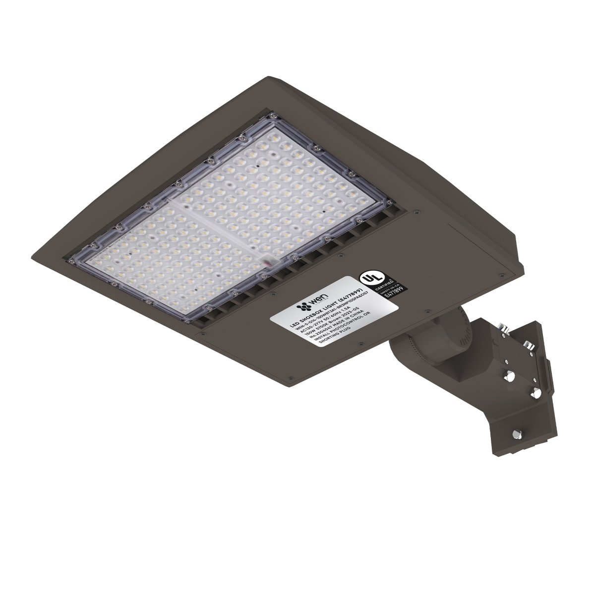 LED Pole Light, 150W/120W/100W Wattage Adjustable, 5700K, 133 LM/W, Universal Mount (Adjustable Slip Fitter + Wall Mount), Bronze, AC120-277V, Waterproof IP65, Parking Lot Lights, Outdoor Area Street Security Lighting Fixture, Gen14B