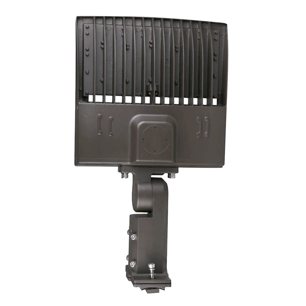 LED Pole Light, 150W/120W/100W Wattage Adjustable, 5700K, 133 LM/W, Universal Mount (Adjustable Slip Fitter + Wall Mount), Bronze, AC120-277V, Waterproof IP65, Parking Lot Lights, Outdoor Area Street Security Lighting Fixture, Gen14B