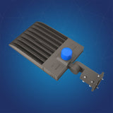 LED Pole Light 150W/120W/100W with Dusk to Dawn Photocell, 5700K, 133LM/W, Universal Mount (Adjustable Slip Fitter + Wall Mount), Bronze, AC120-277V,  Waterproof IP65, Parking Lot Lights, Outdoor Area Street Security Lighting Fixture