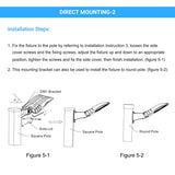 LED Pole Light with Dusk to Dawn Photocell, 150W/120W/100W Wattage Adjustable, 4000K, Universal Mount, Bronze, AC120-277V, IP65 Waterproof, LED Parking Lot Lights - Outdoor Commercial Area Street Lighting, Gen14B