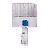 LED Pole Light with Dusk to Dawn Photocell, 150W/120W/100W Wattage Adjustable, 5700K, Universal Mount (Adjustable Slip Fitter + Wall Mount), White, IP65 Waterproof, AC120-277V, Gen14B, LED Parking Lot Lights - Outdoor Commercial Area Street Lighting