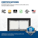 LED Pole Light with Dusk to Dawn Photocell, 300W/240W/200W Wattage Adjustable, 3000K, Universal Mount (Adjustable Slip Fitter + Wall Mount), Bronze, AC120-277V, IP65 Waterproof, Gen14B, LED Parking Lot Lights - LED Shoebox Area Light