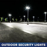 LED Pole Light with Dusk to Dawn Photocell 300W/240W/200W Wattage Adjustable, 5700K, 133 LM/W, AC120-277V, Universal Mount (Adjustable Slip Fitter + Wall Mount), Bronze Waterproof IP65, Parking Lot Lights - Outdoor Commercial Area Street Lighting