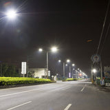 LED Pole Light with Dusk to Dawn Photocell, 300W/240W/200W Wattage Adjustable, 5700K, 133 LM/W, Universal Mount (Adjustable Slip Fitter + Wall Mount), Black, Waterproof IP65, AC120-277V, LED Parking Lot Lights, Outdoor Commercial Area Street Lighting