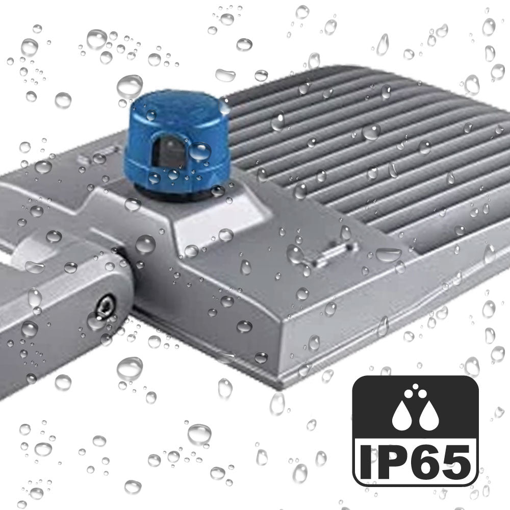 LED Pole Light with Dusk to Dawn Photocell, 300W/240W/200W Wattage Adjustable, 5700K, 133 LM/W, Universal Mount (Adjustable Slip Fitter + Wall Mount), Silver, IP65 Waterproof, AC100-277V, LED Parking Lot Lights - Outdoor Commercial Area Street Lighting,