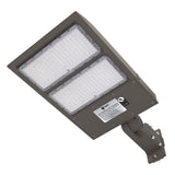 LED Pole Lights Outdoor 300W/240W/200W Wattage Adjustable, 5700K, 133 LM/W, Universal Mount (Adjustable Slip Fitter + Wall Mount), Bronze, IP65 Waterproof, AC120-277V, LED Parking Lot Lights - Commercial Area Street Security Lights