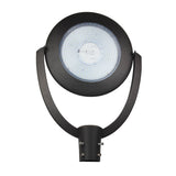 LED Post Top Light With Photocell 75W, 5700K, AC120-277V, UL, DLC Listed, IP65 Waterproof, Dimmable, Bronze, For Street Yard Garden Lighting