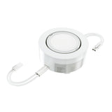 LED Puck Lights, 3-Piece Kit Direct Plug-In, Dimmable, 3x3 Watts, 3x140 LM, White, Linkable LED Under Counter Lights for Kitchen, Desk