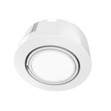 LED Puck Lights, 3-Piece Kit Direct Plug-In, Dimmable, 3x3 Watts, 3x140 LM, White, Linkable LED Under Counter Lights for Kitchen, Desk