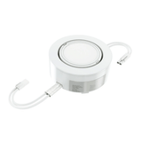 LED Puck Lights, 3-Piece Kit Direct Plug-In, Dimmable, 3x3 Watts, 3x140 LM, White, Linkable LED Under Counter Lights for Kitchen, Desk
