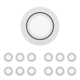 LED Puck Lights, 3-Piece Kit Direct Plug-In, Dimmable, 3x3 Watts, 3x140 LM, White, Linkable LED Under Counter Lights for Kitchen, Desk