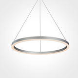LED Ring Chandelier, 1-Ring, 38W, 3000K, 1512LM, Dimmable, Diameter 23.6''×71''