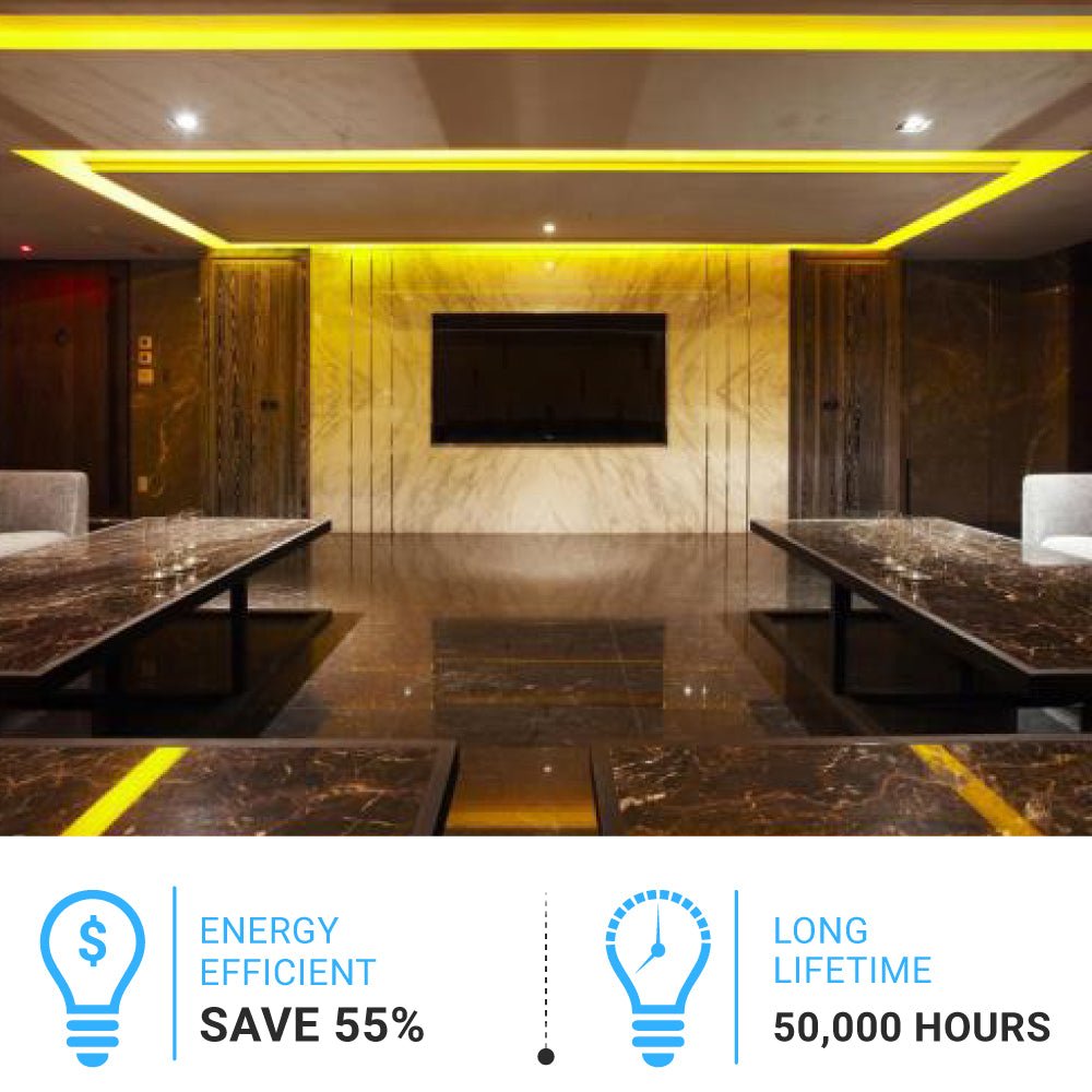 LED Strip Lights, IP20, 16.4ft, Dimmable, 12V, SMD 2216, 120 leds/Meter, 378 Lumens/ft, UL, RoHS Listed, LED Lights for Bedroom, Kitchen, Home Decoration