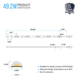 LED Strip Lights, IP20, 16.4ft, Dimmable, 12V, SMD 2216, 120 leds/Meter, 378 Lumens/ft, UL, RoHS Listed, LED Lights for Bedroom, Kitchen, Home Decoration