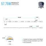 LED Strip Lights, IP20, 16.4ft, Dimmable, 12V, SMD 2835, 60 leds/Meter, UL, RoHS Listed, LED Lights for Bedroom, Kitchen, Home Decoration