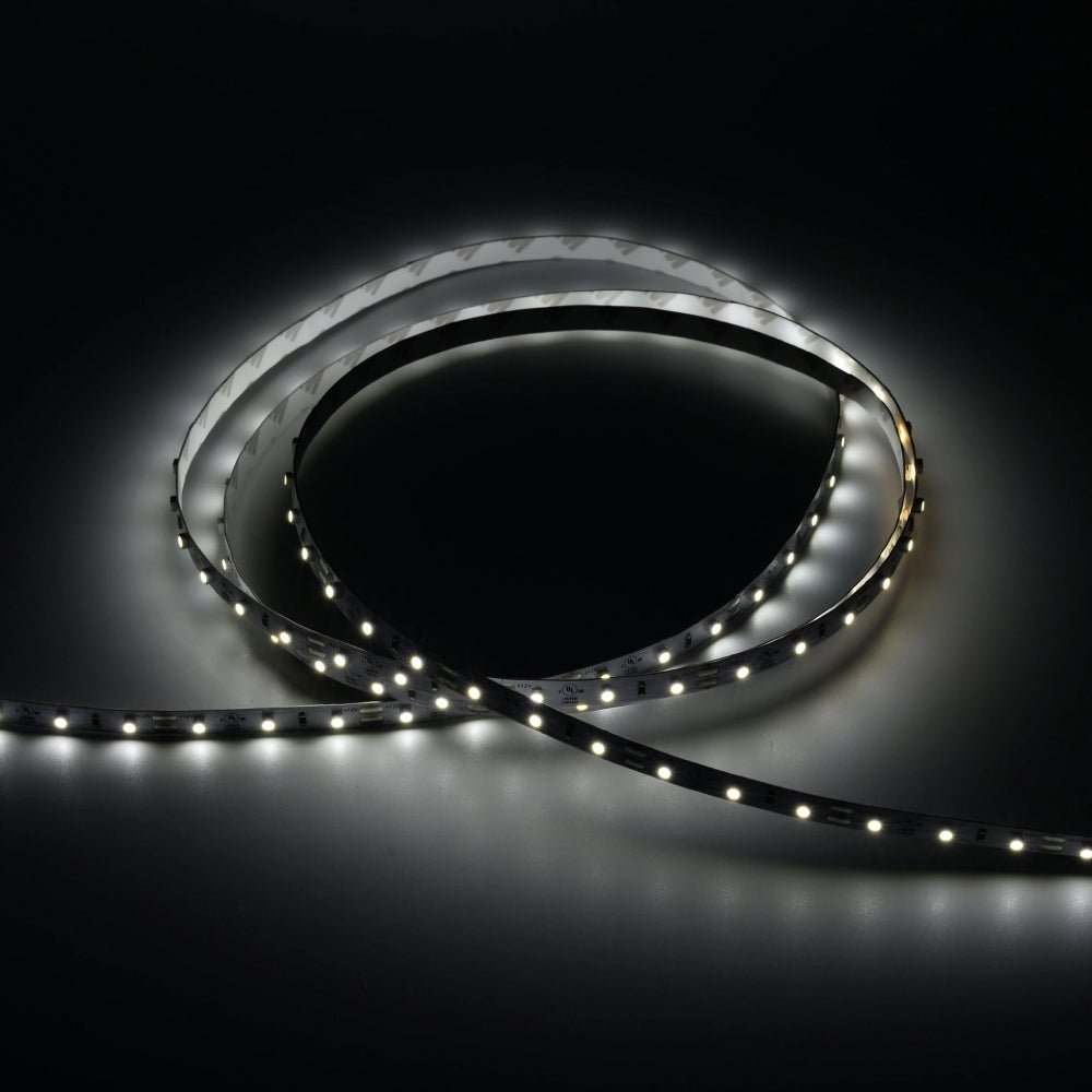 LED Strip Lights, IP20, 16.4ft, Dimmable, 12V, SMD 3528, 60 leds/Meter, 192 Lumens/ft, UL, RoHS Listed, LED Lights for Bedroom, Kitchen, Home Decoration